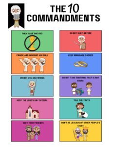10 Commandments for Kids Printable | Healing Home