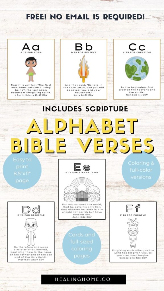 Alphabet Bible Verses | Healing Home