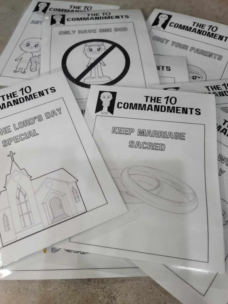 10 Commandments Coloring Pages