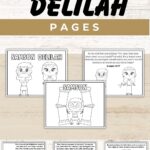 samson and delilah coloring pages