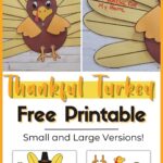 Thankful Turkey Free Printable