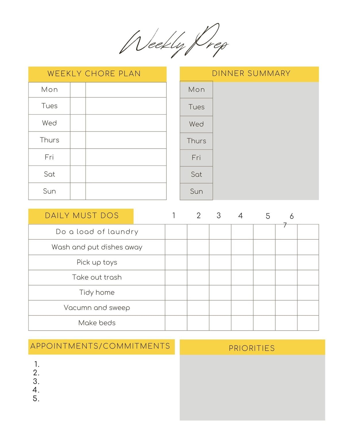 Homemaking Binder with Free Printables (Monthly) | Healing Home