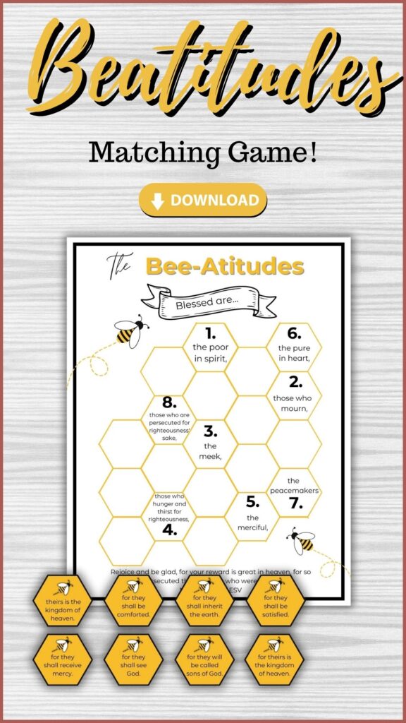 Free Printable Beatitudes Coloring Pages | Healing Home
