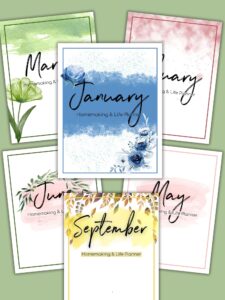 Homemaking Binder with Free Printables (Monthly) | Healing Home