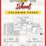 100 days of school coloring pages