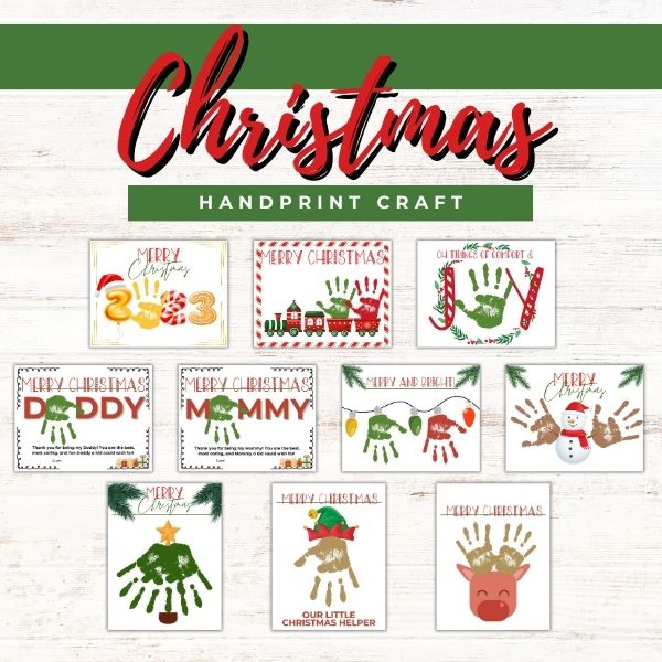 Christmas handprint crafts
