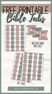 Free Printable Bible Tabs | Healing Home