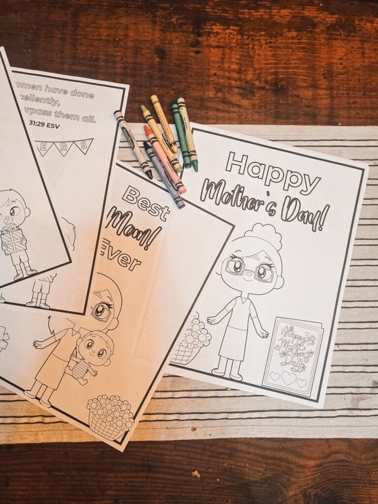 Mother's Day Coloring Pages