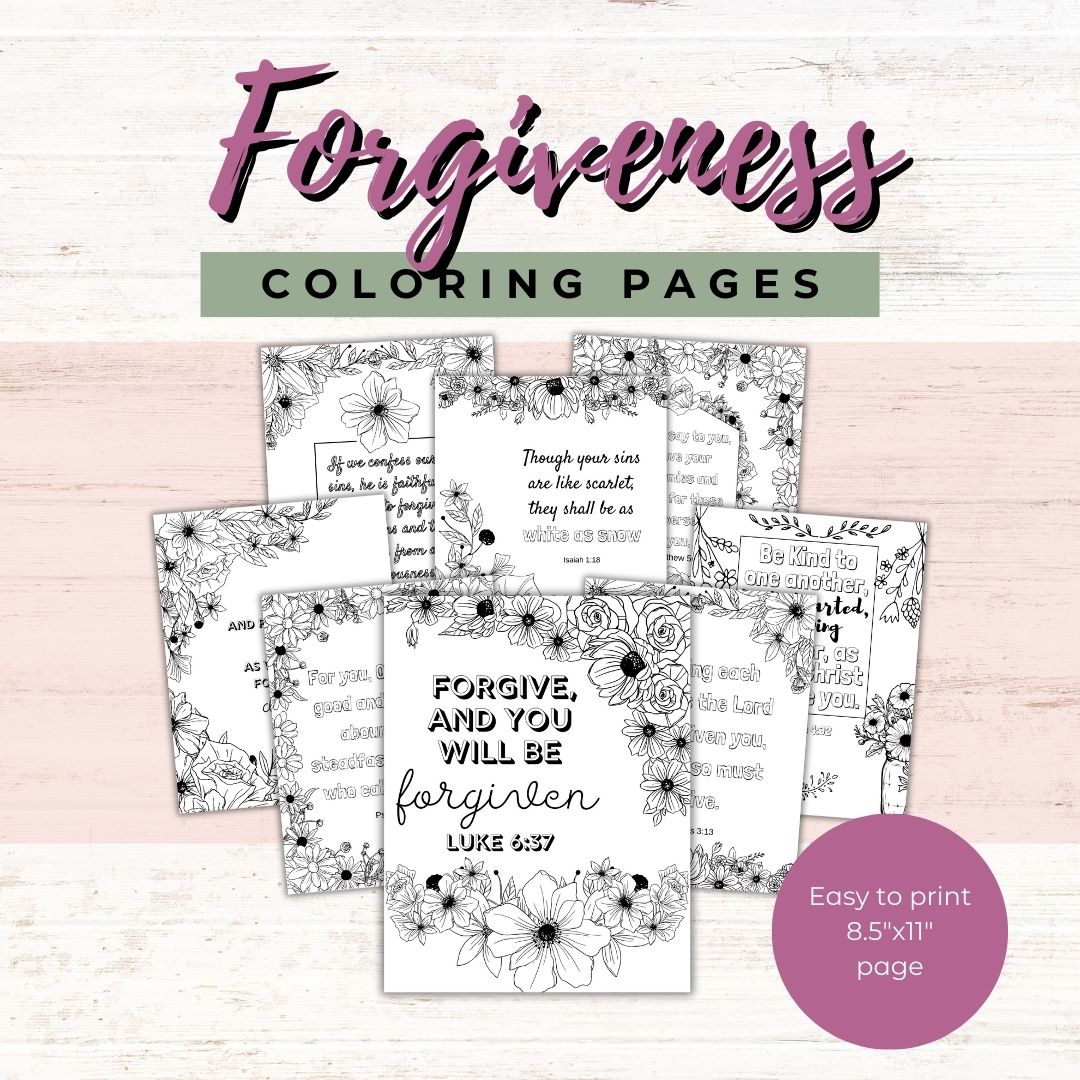 Free Coloring Pages on Forgiveness | Healing Home