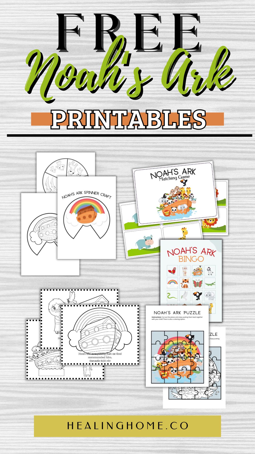 The Ultimate List of Noah's Ark Printables | Healing Home