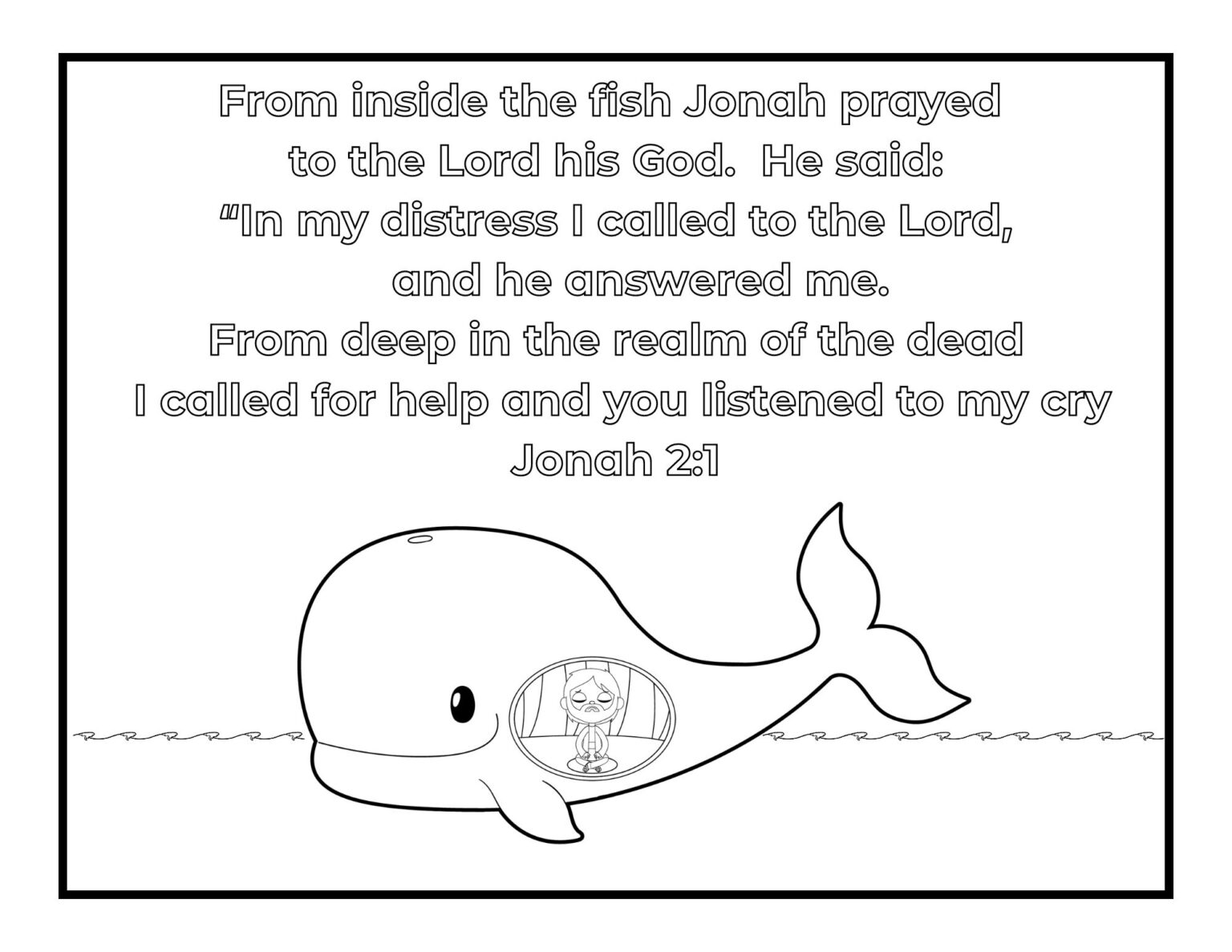 Free Jonah Coloring Pages | Healing Home