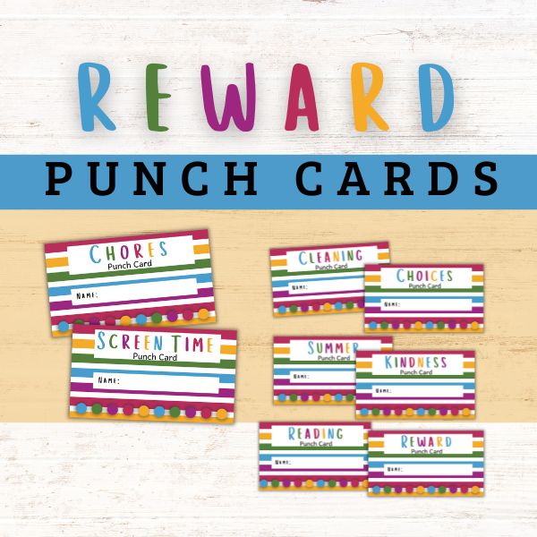 FREE Reward Punch Cards for Kids | Healing Home