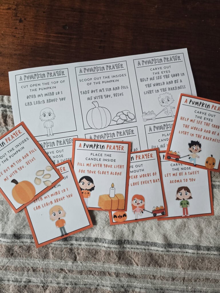 Pumpkin Prayer Printable Activities