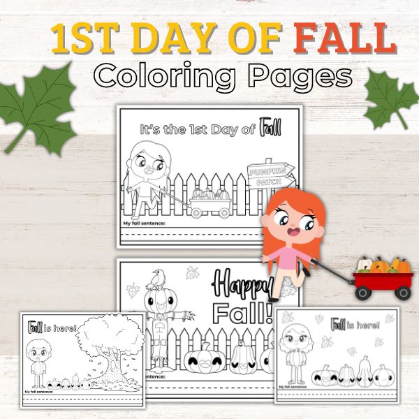 Free First Day of Fall Coloring Pages Healing Home