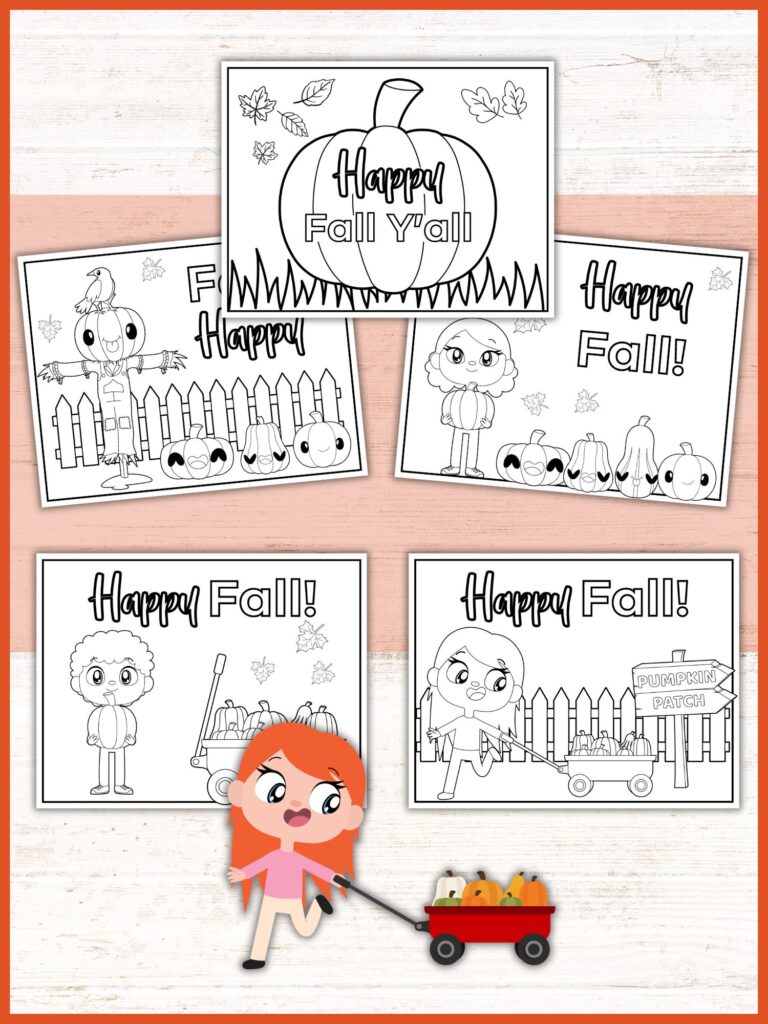 Hello fall Coloring page