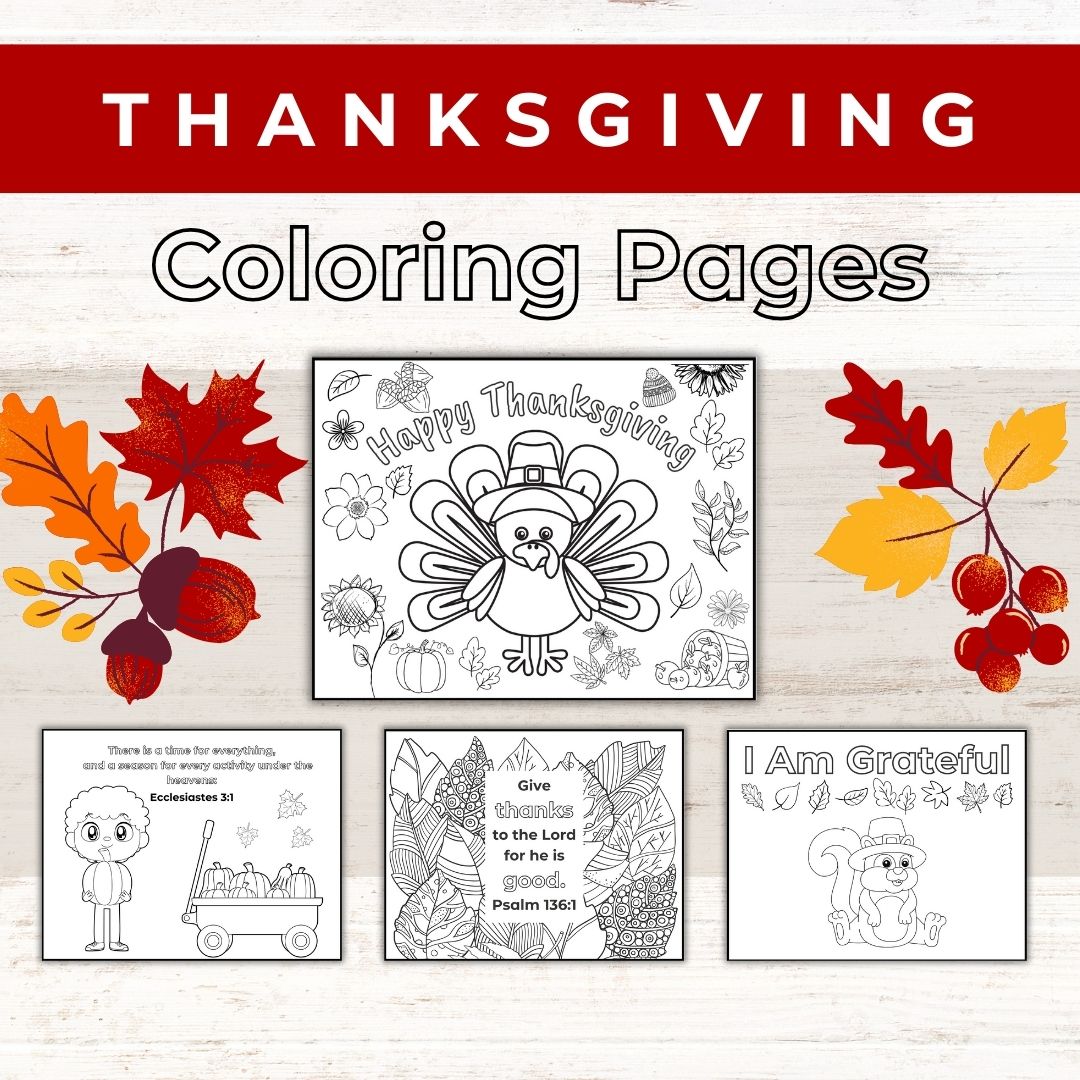 Christian Thanksgiving Coloring Pages: A Fun Way to Teach Kids of All ...