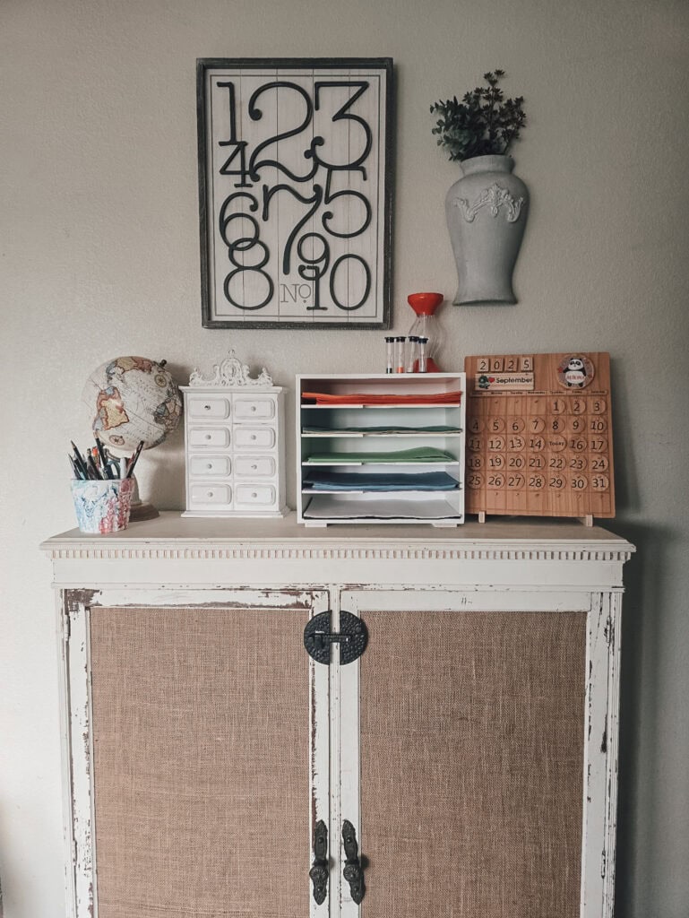 back to school area of the house