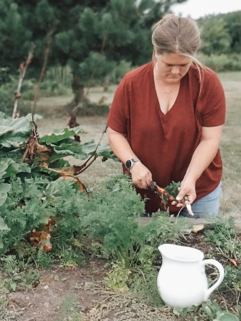 Trusting God's Plan - mom in garden