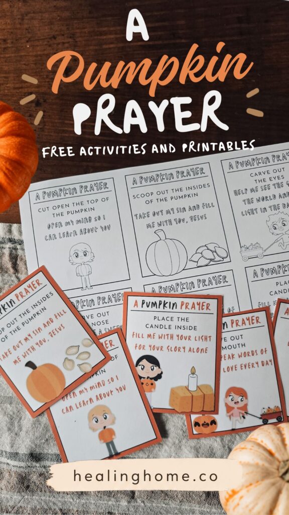 A pumpkin prayer printables